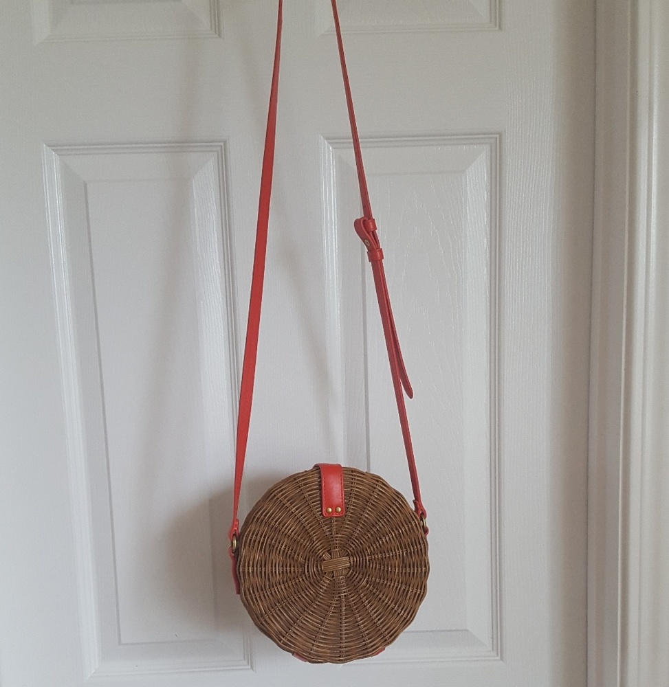 J.crew Straw Circle Bag